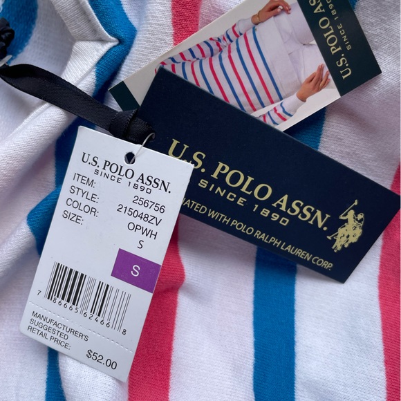 NWT U.S. Polo Assn Striped hoody Size small - Picture 10 of 13